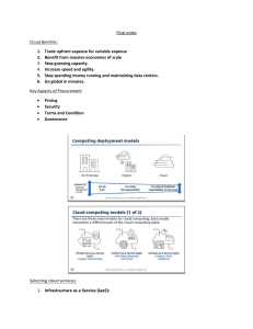 Final notes