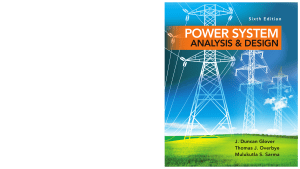 Power System Analysis and Design J D Glo
