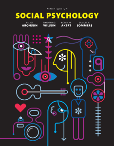  Social Psychology 9th edition