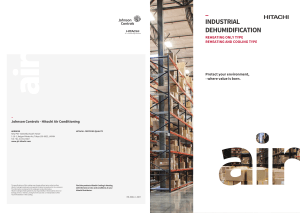 Catalog - Industrial Dehumidification