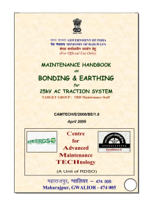 Maintenance handbook on Bonding Earthing for 25 kV AC traction systems(1)