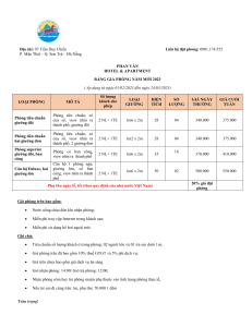 Cao điểm Walk-in Báo giá ks căn hộ Phan Văn - Copy