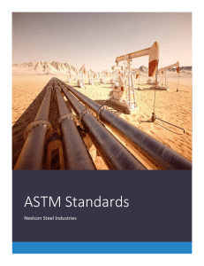 ASTM Standards for Steel Pipes & Fittings