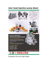 rotor head injection pump diesel