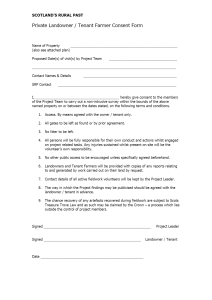 Private landowner   Tenant Farmer Consent Form