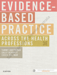 Evidence Based Practice Across The Health Professions 3E