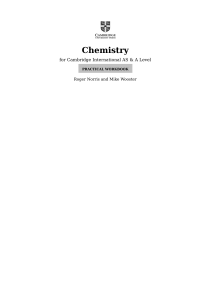 cambridge international as and a level chemistry digital practical workbook (2 years)