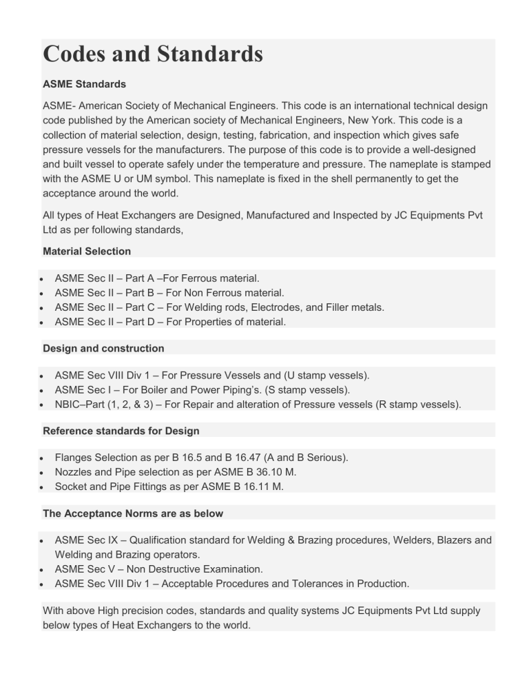 2022 ASME Code List 60 OFF Www pinnaxis