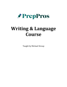 PrepPros Writing & Language Free Trial