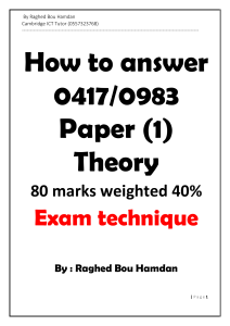 Tips for answering theory paper-1