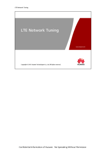 OEO43000L LTE Network Tuning ISSUE1.02