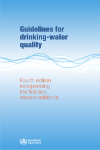 WHO Guidelines for Drinking-water Qualiy - 4th Edition incl 2nd Addendum