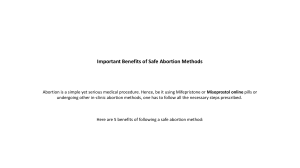 Important Benefits of Safe Abortion Methods