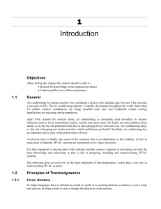 HVAC Thermodynamics Basics: Introduction to Engineering Principles