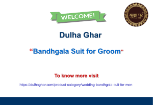 Bandhgala Suit for Groom