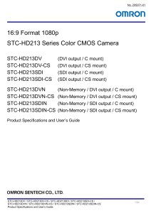 STC-HD213 Camera Specs & User Guide