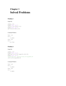 9405 Solutions Manual to MATLAB