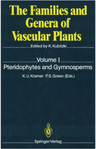 The families and genera of vascular plants vol 1