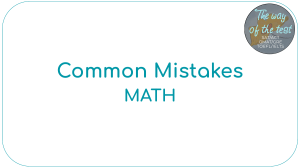 Common Mistakes - Math