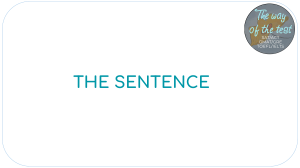 1. The Sentence (ex 1)