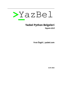 YAZILIM - Yazbel Python Belgeleri - Yayım 4.0.0 - Fırat Özgül - yazbel.com
