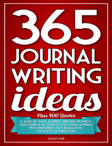  OceanofPDF.com 365 Journal Writing Ideas - Rossi Fox