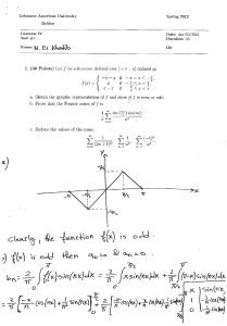 Solutions of Previous Exams (1)