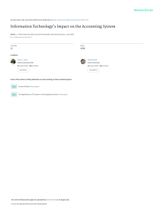 IT Impact on Accounting Systems: Efficiency & Security