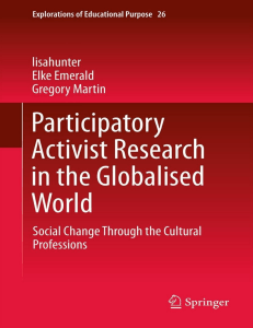 Lisahunter L 2013 Participatory Activist Research in the Globalised World