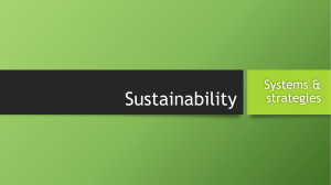 1. Sustainability