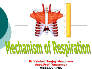 Mechanism of respiration 2018
