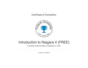 Introduction to Niagara 4 (FREE)   Tridium