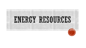 ENERGY RESOURCES