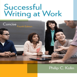 Successful Writing at Work Concise Fourth Edition