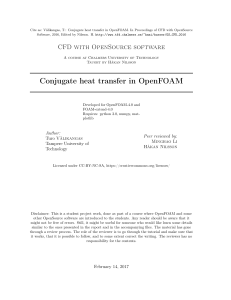 Conjugate heat transfer in OpenFOAM