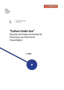 Projeto de Gestão do Património em Património Arqueológico André da Silva Couto (1)