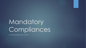 Companies Act Compliances