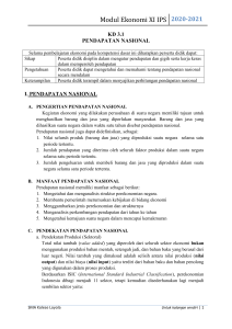 Materi - KD 3.1 Pendapatan Nasional