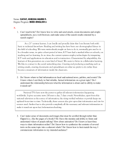 New Literacies Semis Evaluation