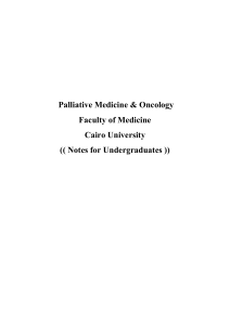 Final Palliative & Oncology Module 