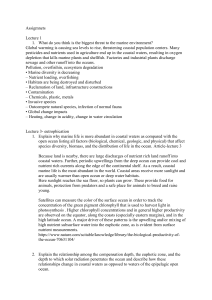 Marine Environment Assignments: Pollution & Eutrophication