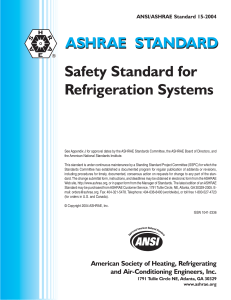 Ref. ASHRAE 15 2004 pre