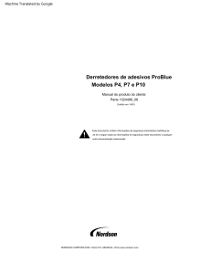 Derretedores de adesivos ProBlue Modelos P4, P7 e P10. TRADUZIDO PORTUGUES