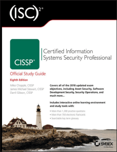 (ISC)˝ CISSP Certified Information Systems Security Professional Official Study Guide