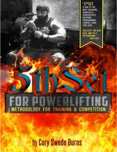 5thset for powerlifting- methodology for training and competition 2 