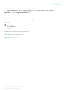 Body Fat Percentage, Fitness & Obesity: A Two-Compartment Model