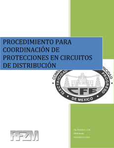 PROCEDIMIENTO PARA COORDINACIÓN DE PROTECCIONES EN CIRCUITOS DE DISTRIBUCIÓN