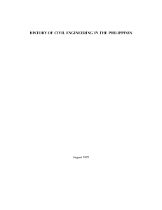  HISTORY OF CE IN THE PHILIPPINES