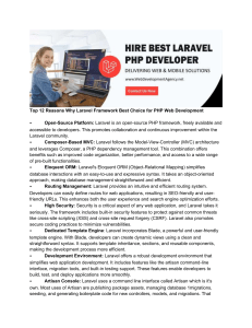 Laravel development company India