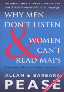 Why men dont listen and women cant read maps